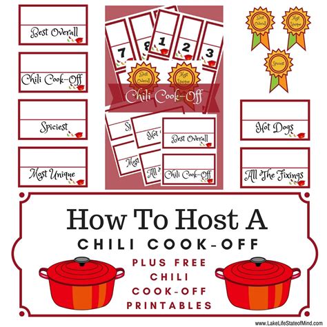 Free Chili Cook Off Printables